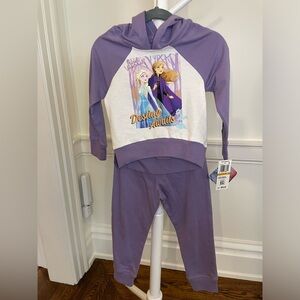 NWT Disney Frozen 2 “Destiny Awaits” Purple Hoodie & Jogger Set – Size 3T